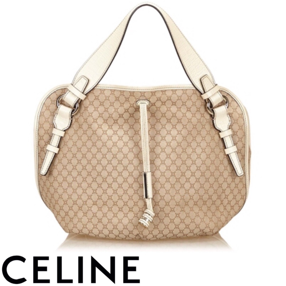 🌹Celine🌹Jacquard Fabric Bittersweet Tote Bag